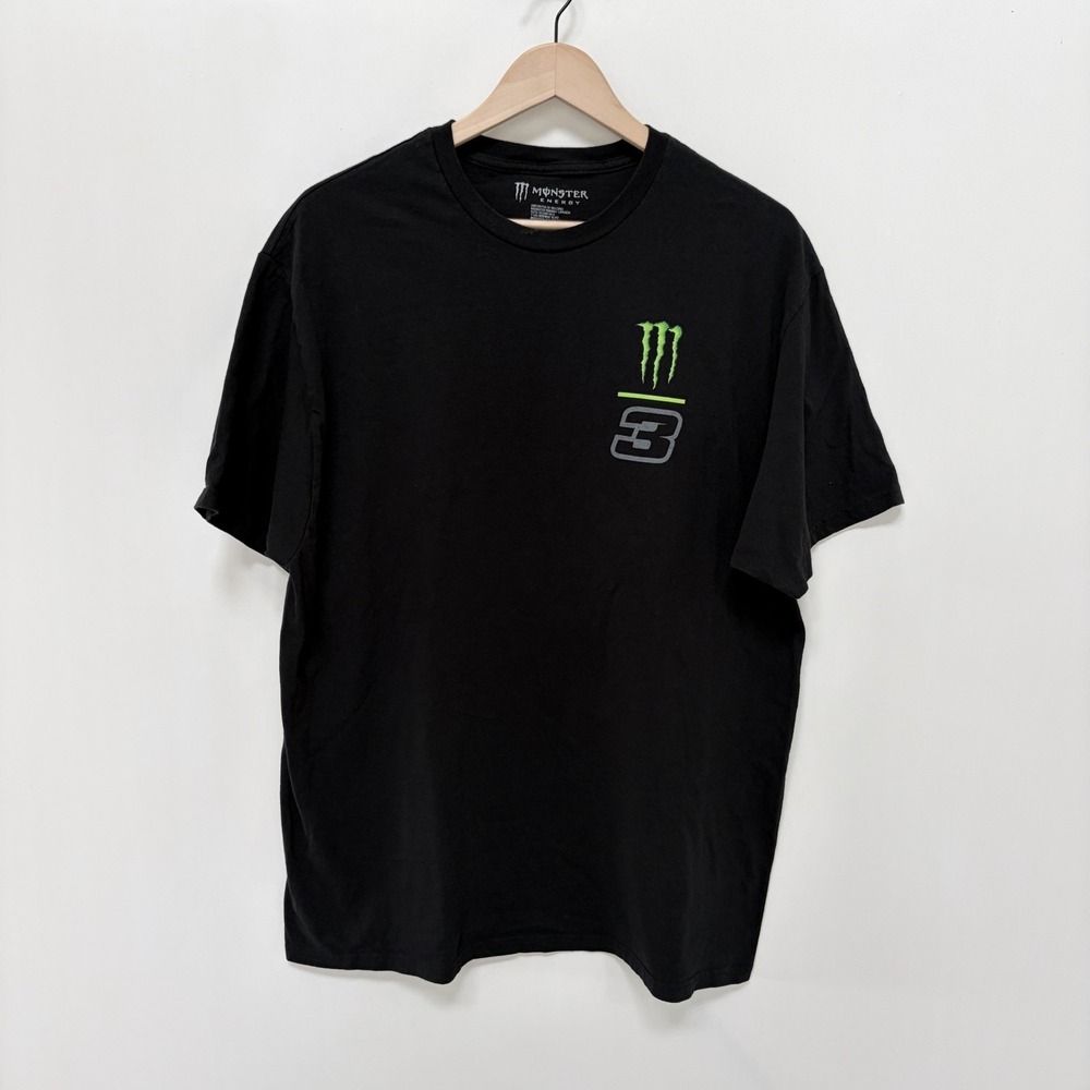 XL Monster Energy Eli Tomac #3 T-Shirt Black Green Supercross Motocross MX Gear